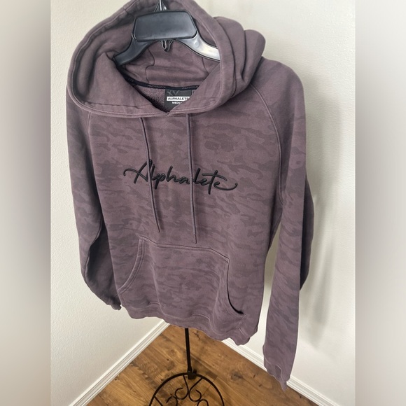 Alphalete purple tie die hoodie. - Picture 2 of 7